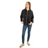 Jeans Kapüşon Yaka Düz Siyah Kadın Sweatshirt LV047B237GUB1
