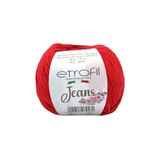 Jeans Örgü İpi Alev Kırmızısı%55 Pamuk%45 Akrilik 50g 160m (050)