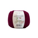 Jeans Örgü İpi Koyu Bordo%55 Pamuk%45 Akrilik 50g 160m (015)