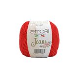 Jeans Örgü İpi Parlak Kırmızı%55 Pamuk%45 Akrilik 50g 160m (036)