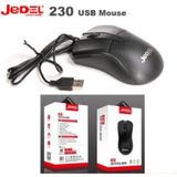 Jedel 230+ USB Kablolu Optik Mouse - Siyah