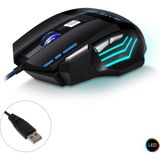 Jedel Gm-02 Kablolu Oyuncu Mouse 2400 Dpi Ledli - Siyah