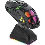 Jedel GWH-111 Manyetik Şarjlı Bt+2.4ghz 12000 Dpi Ultra Hafif Şarjlı Kablosuz Oyuncu Mouse Oyuncu Faresi - Standart