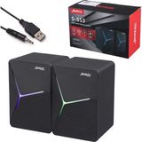 Jedel S-553 Pc Ses Sistemi 1+1 USB 3.5mm Jack Rgb Ledli