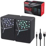 Jedel S-554 Pc Ses Sistemi 1+1 USB 3.5mm Jack Rgb Ledli