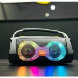 Jedel SA-217 Taşınabilir Bluetooth Hoparlör, Rgb LED Işıklı, Kablosuz, Boombox Tasarım Ses Bo - Çok Renkli