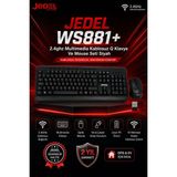Jedel Ws881+ 2.4Ghz Multimedia Kablosuz Q Klavye Ve Mouse Seti Siyah