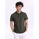 Jeep Açık Haki Erkek Relaxed Baskılı Polo T-Shirt C4SM-TST4528