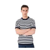 Jeep Basic Çizgili Kazak Lacivert Beyaz 2XL, XXL, 5003223024, Lacivert - Beyaz, Erkek