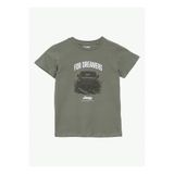 Jeep Baskılı Haki Erkek Çocuk T-Shirt J6SB-TST7672