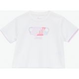 Jeep Baskılı Kırık Beyaz Kız Çocuk T-Shirt J6SG-TST7623