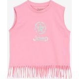 Jeep Baskılı Pembe Kız Çocuk T-Shirt J5SG-TST7508 - 11 - 12 Yaş