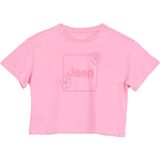 Jeep Baskılı Pembe Kız Çocuk T-Shirt J6SG-TST7617