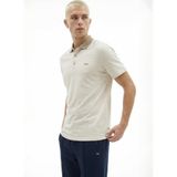 Jeep Bej Melanj Relaxed Keten Karışımlı Polo T-Shirt, L, 5003223011, Bej Melanj, Erkek