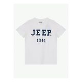 JEEP Beyaz Erkek Çocuk Baskılı T-Shirt J6SB-TST7800