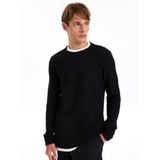 Jeep Bisiklet Yaka Basic Düz Siyah Erkek Kazak J4WM-KZK4300 - 2XL