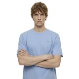 Jeep Bisiklet Yaka Baskılı Açık T-Shirt, M, 5003328063, Mavi, Erkek