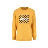 Jeep Bisiklet Yaka Baskılı Erkek Sweatshırt C4Wm-Swt4233, Hardal, 2Xl