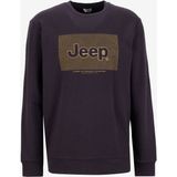 Jeep Bisiklet Yaka Baskılı Kahve Erkek Sweatshırt J5WM-SWT7693
