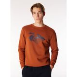 Jeep Bisiklet Yaka Baskılı Kiremit Erkek Sweatshırt C4WM-SWT4213 - 2XL