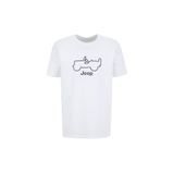 Jeep Bisiklet Yaka Baskılı Kırık Beyaz T-Shirt, L, 5003328103, Kırık Beyaz, Erkek