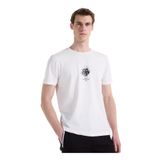 Jeep Bisiklet Yaka Baskılı Kırık Beyaz T-Shirt, M, 5003328075, Kırık Beyaz, Erkek