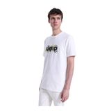 Jeep Bisiklet Yaka Baskılı Kırık Beyaz T-Shirt, XL, 5003328117, Kırık Beyaz, Erkek