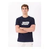 Jeep Bisiklet Yaka Baskılı Lacivert Erkek T-Shirt J5SM-TST7339