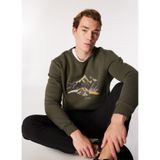 Jeep Bisiklet Yaka Baskılı Sweatshirt, 2XL, 5003159976, Haki, erkek