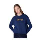 Jeep Bisiklet Yaka Baskılı Sweatshırt, S, 5003163245, Lacivert, kadın