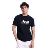 Jeep Bisiklet Yaka Baskılı T-Shirt, M, 5003328097, Lacivert, Erkek