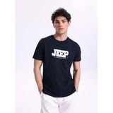 Jeep Bisiklet Yaka Baskılı T-Shirt, XL, 5003222979, Lacivert, Erkek