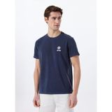 Jeep Bisiklet Yaka Baskılı T-Shirt, XL, 5003223037, Lacivert, Erkek