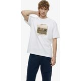 Jeep Bisiklet Yaka Baskılı Taş Erkek T-Shirt J6SM-TST7281