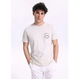 Jeep Bisiklet Yaka Baskılı Taş Erkek T-Shirt J6SM-TST7396