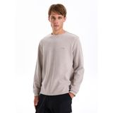Jeep Bisiklet Yaka Düz Koyu Bej Sweatshirt, 2XL, 5003261905, Koyu Bej, erkek