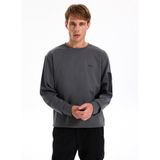 Jeep Bisiklet Yaka Düz Sweatshirt, S, 5003262586, Antrasit, erkek