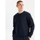 Jeep Bisiklet Yaka Düz Sweatshirt, S, 5003262603, Lacivert, erkek