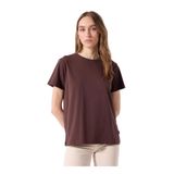 Jeep Bisiklet Yaka Düz T-Shirt J5Sl-Tst7186, M, 5003224559, Kahve, Kadın