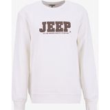 Jeep Bisiklet Yaka Nakışlı Ekru Erkek Sweatshırt J5WM-SWT7571