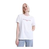 Jeep Bisiklet Yaka Nakışlı Kırık Beyaz T-Shirt, S, 5003328809, Kırık Beyaz, Kadın
