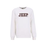 Jeep Bisiklet Yaka Nakışlı Sweatshirt, 2XL, 5003276373, Ekru, erkek