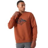 Jeep Bisiklet Yaka Relaxed Baskılı Sweatshirt, S, 5003160098, Kiremit, erkek