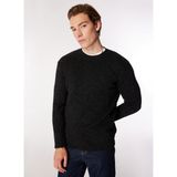 Jeep Bisiklet Yaka Relaxed Düz Antrasit Erkek Kazak J4WM-KZK7308 - XL