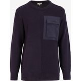 Jeep Bisiklet Yaka Relaxed Düz Lacivert Erkek Kazak J4WM-KZK4299 - XL