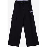 Jeep Bol Paça Siyah Kız Çocuk Eşofman Altı J5WG-EA7588