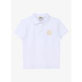 Jeep C4SG-TST4119 Ekru Polo Yaka Relaxed Baskılı Kız Çocuk T-Shirt