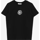 Jeep C4SG-TST7030 Siyah Bisiklet Yaka Relaxed Baskılı Kız Çocuk T-Shirt