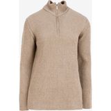 Jeep Dik Yaka Basic Düz Bej Erkek Kazak J4WM-KZK7316 - 2XL