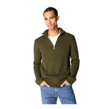 Jeep Dik Yaka Basic Düz Kazak, 2XL, 5003160144, Haki, Erkek